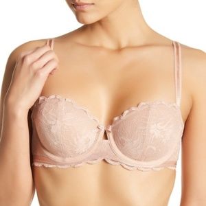 NWT Wacoal Fire & Lace Underwire Bra- MahoganyRose